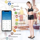 Balança De Gordura Corporal Conexão Digital Bluetooth Bateria Recarregável Embutida