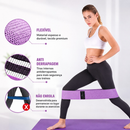 Kit 3 Faixas Elásticas de Resistência 3 Intensidades para Exercícios