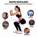 Kit 3 Faixas Elásticas de Resistência 3 Intensidades para Exercícios