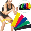 Kit Mini Band 5 Faixas Elásticas + Elástico para Treino=