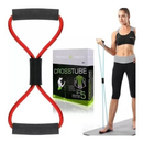 Kit Mini Band 5 Faixas Elásticas + Elástico para Treino=