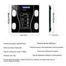 Balança De Gordura Corporal Conexão Digital Bluetooth Bateria Recarregável Embutida