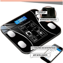Balança De Gordura Corporal Conexão Digital Bluetooth Bateria Recarregável Embutida