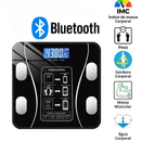 Balança De Gordura Corporal Conexão Digital Bluetooth Bateria Recarregável Embutida